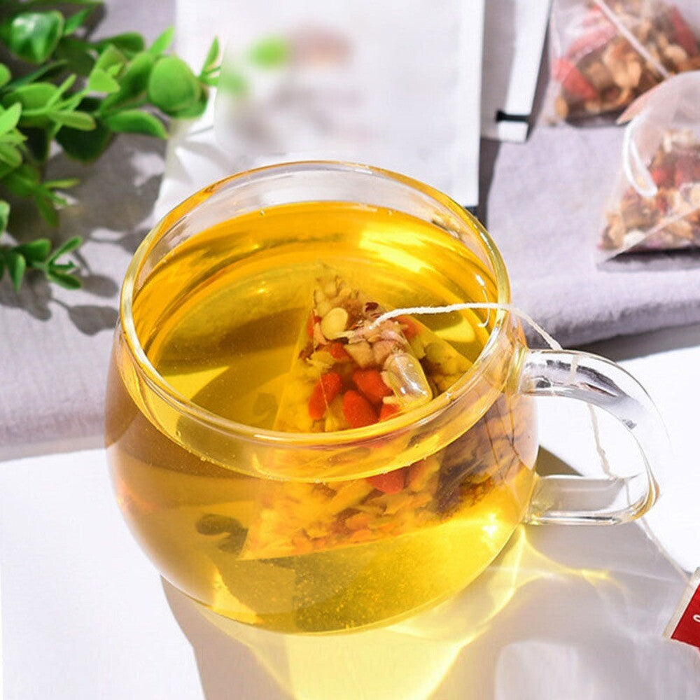 Ginseng Longan Rose Tea with Goji Dried Ginger Herbal Blend Boxed Bags Secondary image