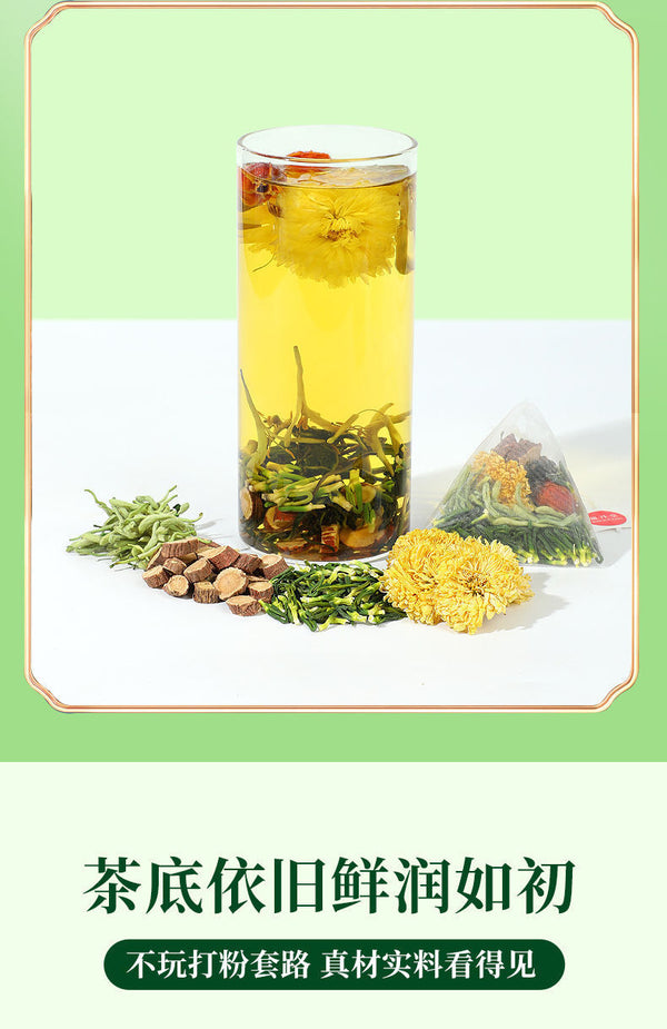 Tea for Heat Relief & Detox - Herbal Tea Lotus Seed Heart & Honeysuckle