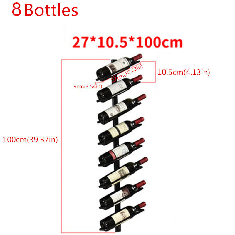 Red Wine Champagne Bottle Display Stand Rack Organizer Tilted/Straight Wine Rack