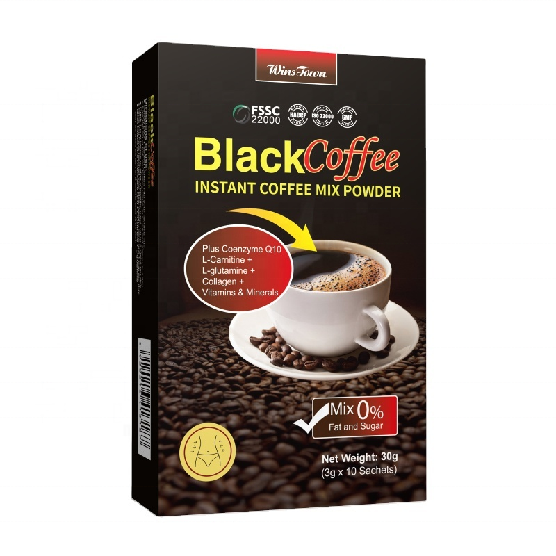 Black Instant Coffee Fat Burning Weight Loss Slim Instant Energy Coffee 30g Main image