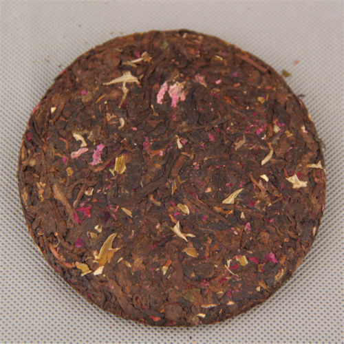 HelloYoung Healthy Pressed Tea Green Food Yunnan Organic Ripe Puer Tea Rose Flavor Tea 100g Main image