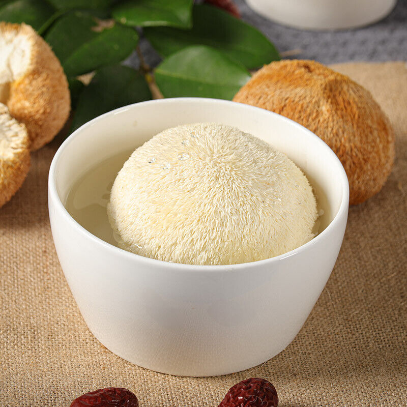 HelloYoung Organic Dried Hericium Erinaceus Wholesome Herbal for Cooking Health Care 2Pcs