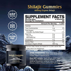 Himalayan Shilajit Gummies,Organic,Extremely Potent,Boost Energy,Stress Relief