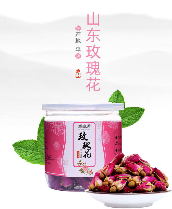 HelloYoung 50g Rose Tea Shandong Pingyin Rose TEA Herbal healthy Rose