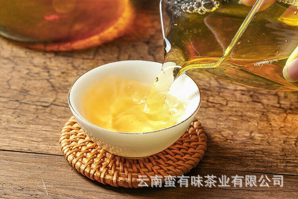 HelloYoung 500g Yunnan Pu-erh Tea Brick Tea Mu Ming and Drink Old Tree Raw Tea Brick