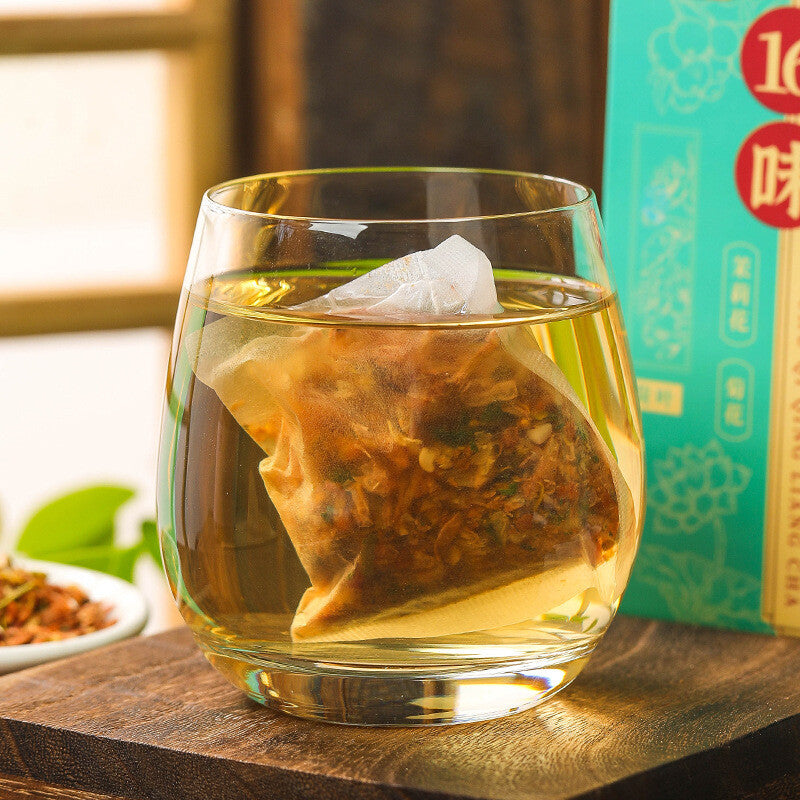 Circulating golden formula 16 flavours summer cooling tea mint honeysuckle tea Secondary image