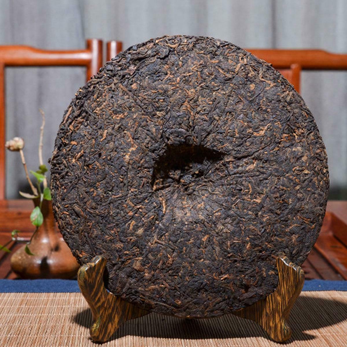 HelloYoung 357g Top Grade Ripe Pu erh Tea Yunnan Palace Tea Collection Puer Cooked Tea Cake