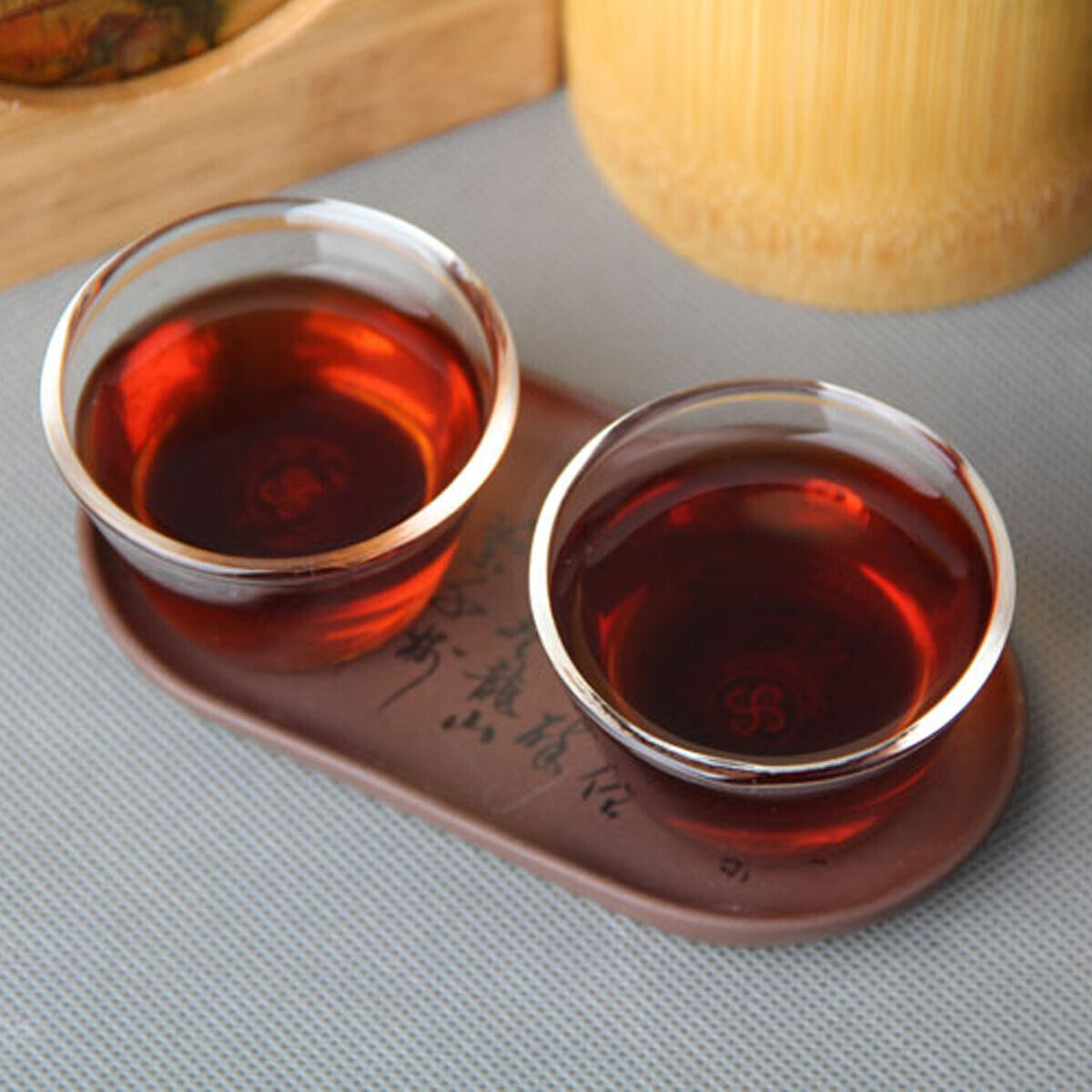 HelloYoung Cooked Puerh Tea Cake Full Fermented Banzhang Golden Bud Ripe Puer Tea  Shu 357g