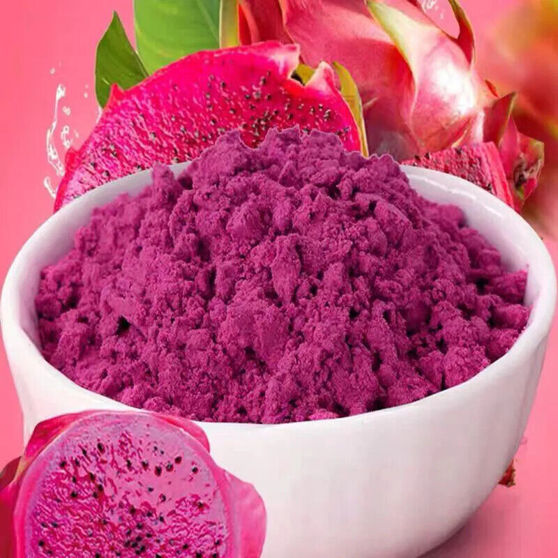Bio Rote Drachenfrucht Pulver, Nicht-GVO, Gefriergetrocknete Pitaya, Roh, Vegan