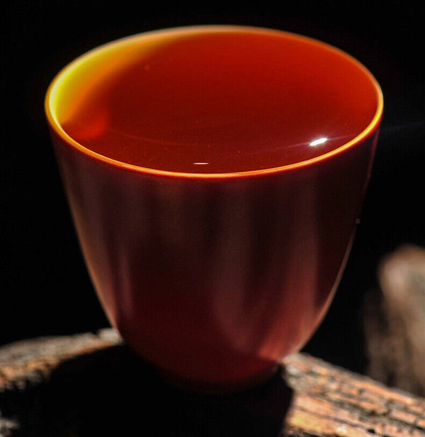 HelloYoung 357g Brown Mountain Ancient Tree Ripe Tea Cake Yunnan Pu'er Ripe Tea