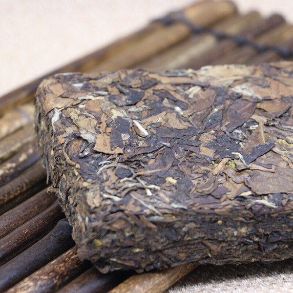 HelloYoung White Tea Brick Ancient Shou Mei Tea Chinese Tea Health 500g Top-Grade