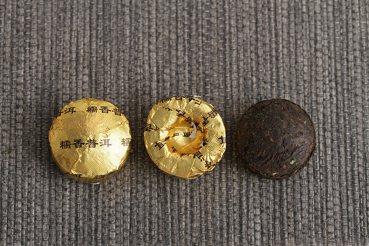 HelloYoung 500g Pu-erh Tea Aged Pu-erh Ripe Tea Glutinous Aroma Small Golden Tuo (RX)