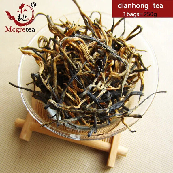 HelloYoung New Yunnan Dianhong China Black Tea Flavored Dian Hong Red Tea 250g