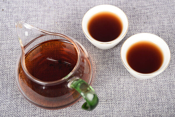 HelloYoung 50g Yiwu Ripe Cake Yunnan Tea Yiwu Tea District Pu'er Tea Orchid Fragrance