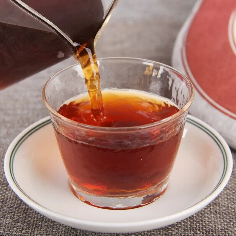 Yunnan Jinmai Pu Erh Tea Cake 357g Aged Ripe Fermented Puer Tea Qi Zi Bing Cha