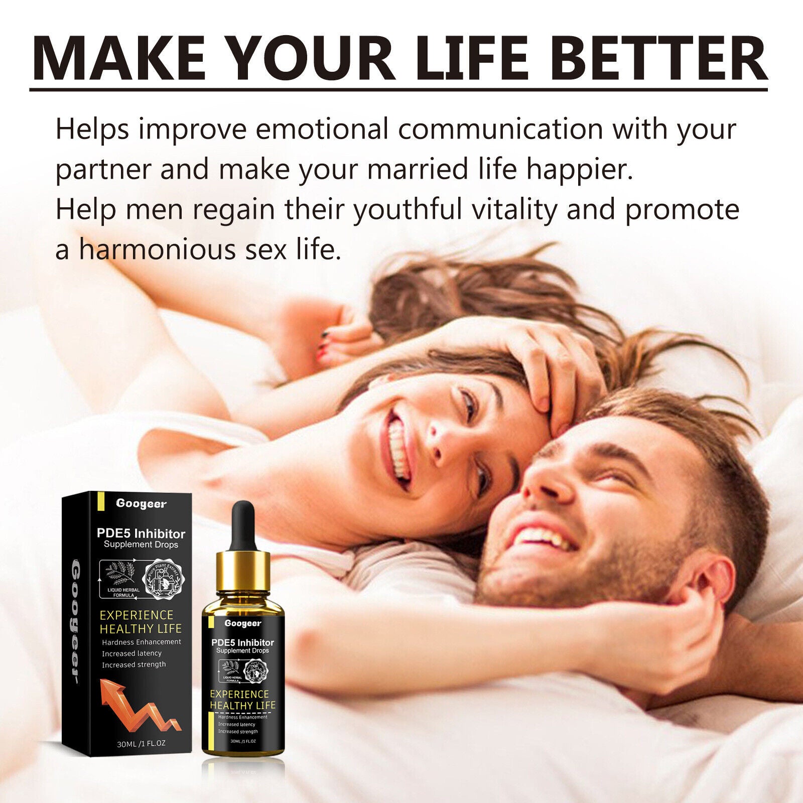 Male Enhancement Care Drops - Natural PDE5 Inhibitor Supplement, 2pcs