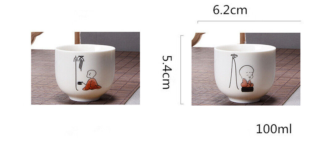 6Pcs Hand Painted Ceramic Creative Gifts Kung Fu Tea Set Bowl Chinese Porcelain