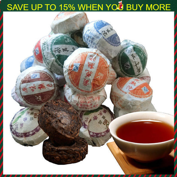 50g 10Pcs Pu-erh Tea China Top-grade Black Cooked Puerh Tuocha Slimming Mini Tea