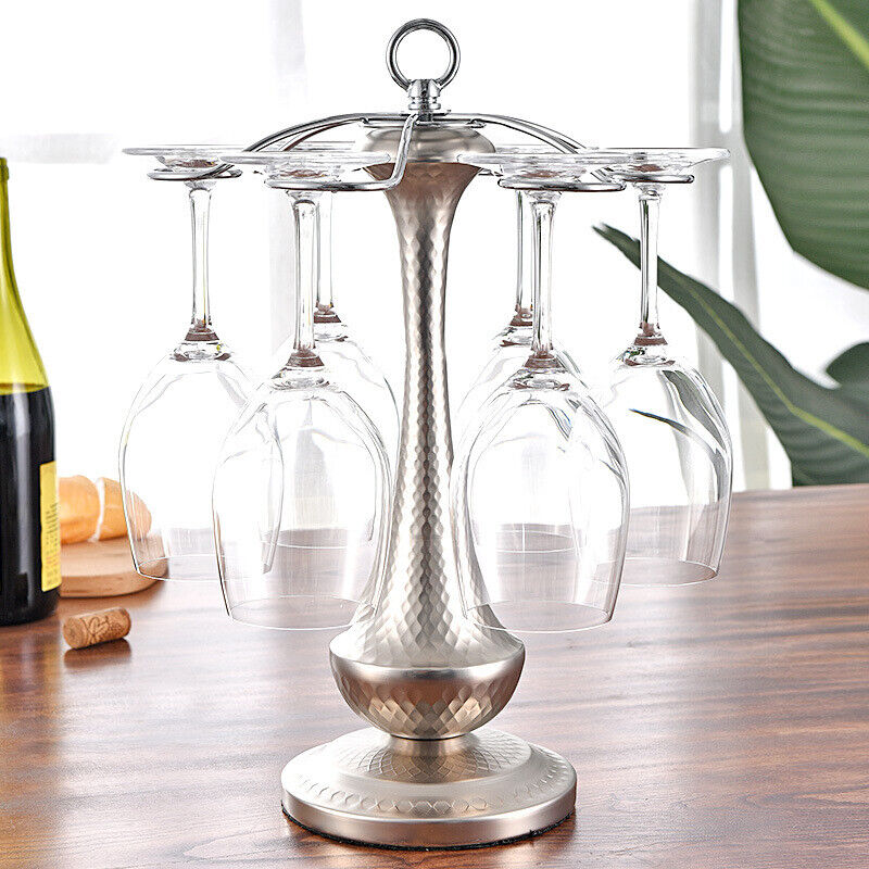 Drinking Glasses Stemware Rack Shelf Creative Iron Wire Wine Rack Stand Hanging
