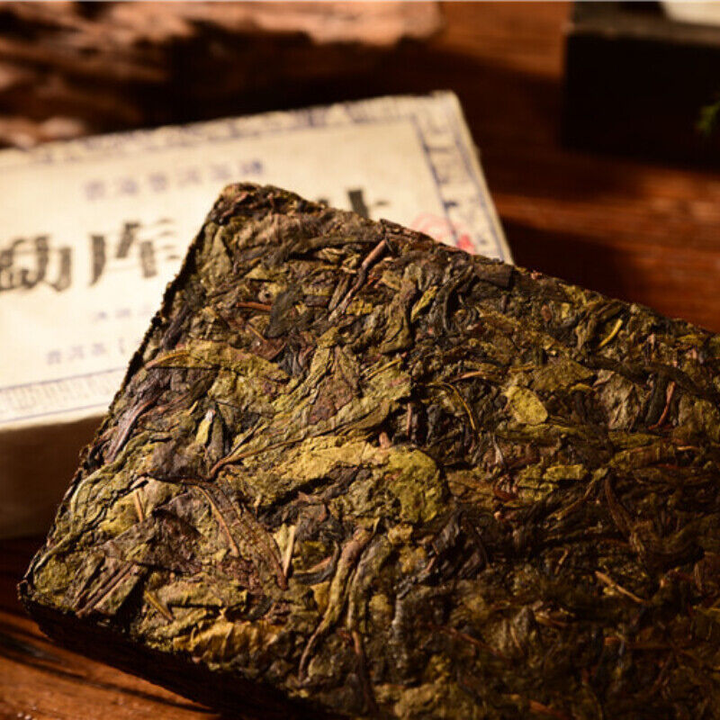 HelloYoung Pu-Erh Tea Ancient Tree Big Leaf Raw Tea Brick Green Tea Organic 500g Yunnan Old