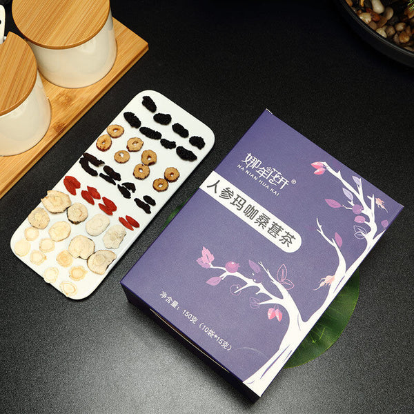 Ginseng Huangjing Wubao Tee Goji Maulbeere Red Jujube Gesundheit Erhaltender Tee