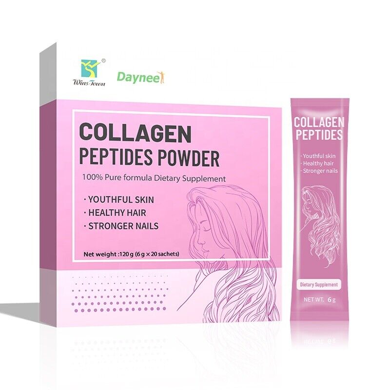Collagen Peptides Powder Drink Whitening Glow Enzymes Proteins Powder 6g*20bags Main image