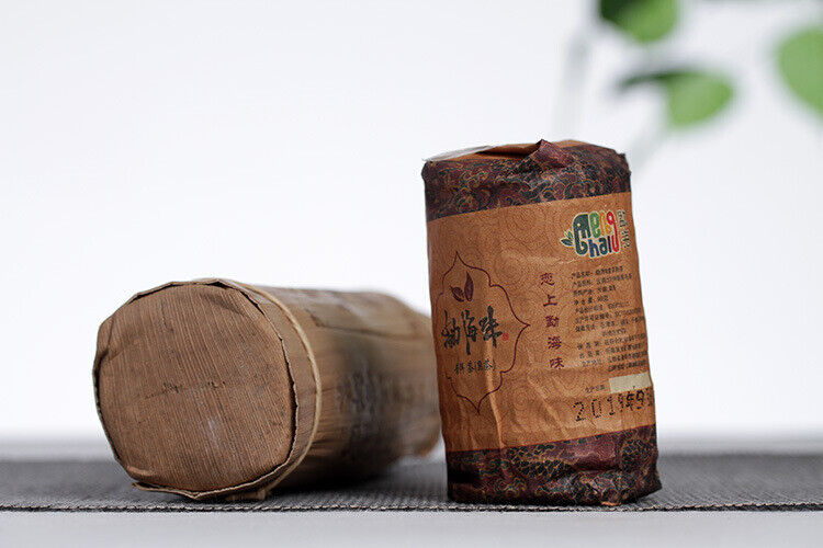 HelloYoung 200g Yunnan Pu'er Tea Menghai Flavor Xiao Longzhu Mini Bamboo Tube Ripe Tea