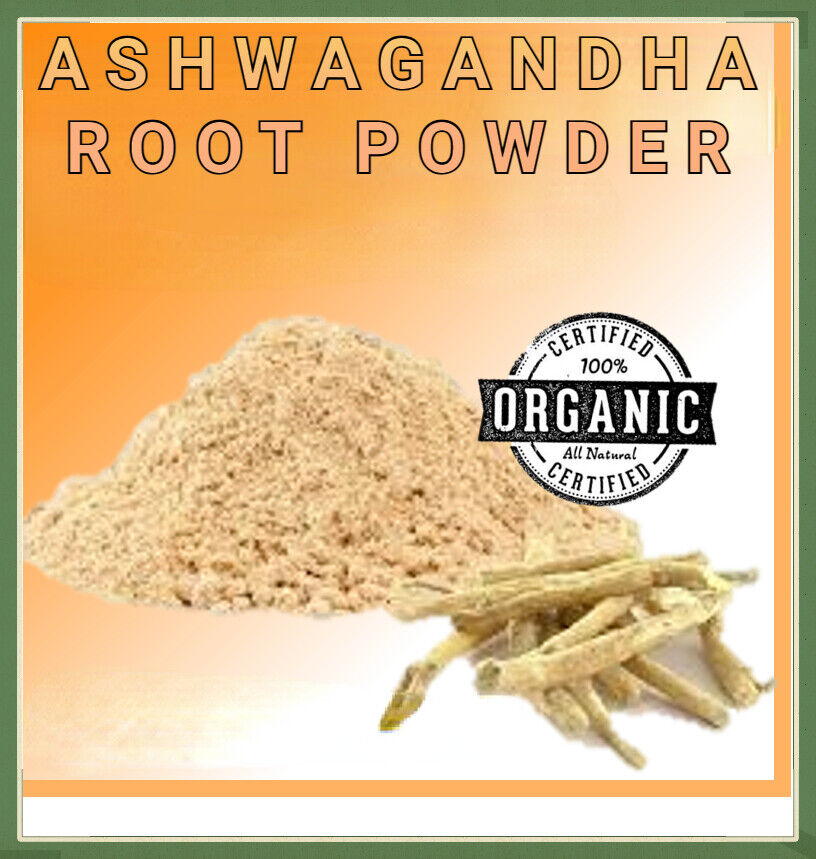 Organic ASHWAGANDHA ROOT POWDER - ASHWAGANDA - Withania Somnifera Main image
