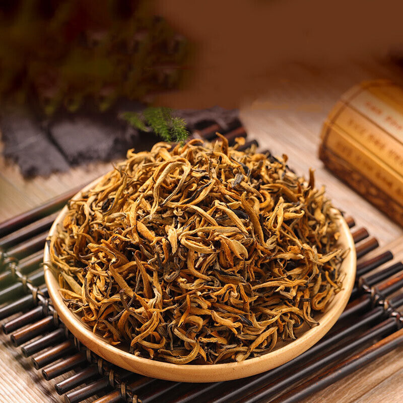 500g Yunnan Top Gold Wire Dian Hong Tea Red Single Bud Organic Black Tea