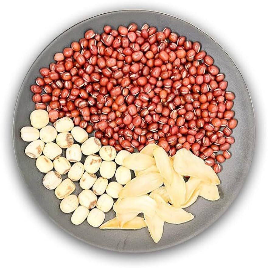 蓮子百合红豆糖水湯料包 150g 5.3oz Cantonese Soup -& Lotus Seed & lily Soup Mix 3-4 Servings