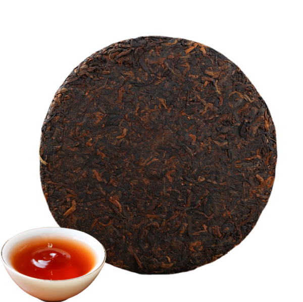 HelloYoung Yunnan Pu'er Tea Ripe Tea Palace Tribute Cake 357g Cake Tea Palace Big Bud