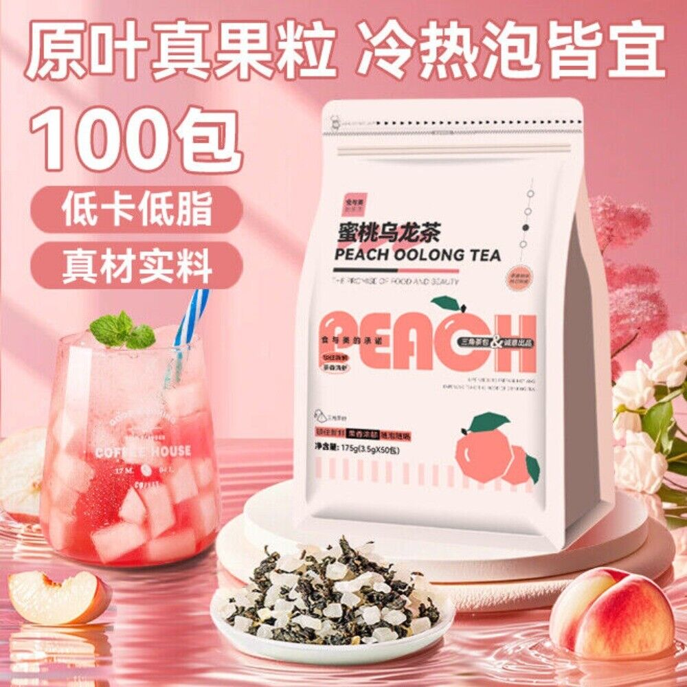 Peach White Peach Oolong Tea Bags Fruit Floral Blend Healthy Natural Small Packs Secondary image