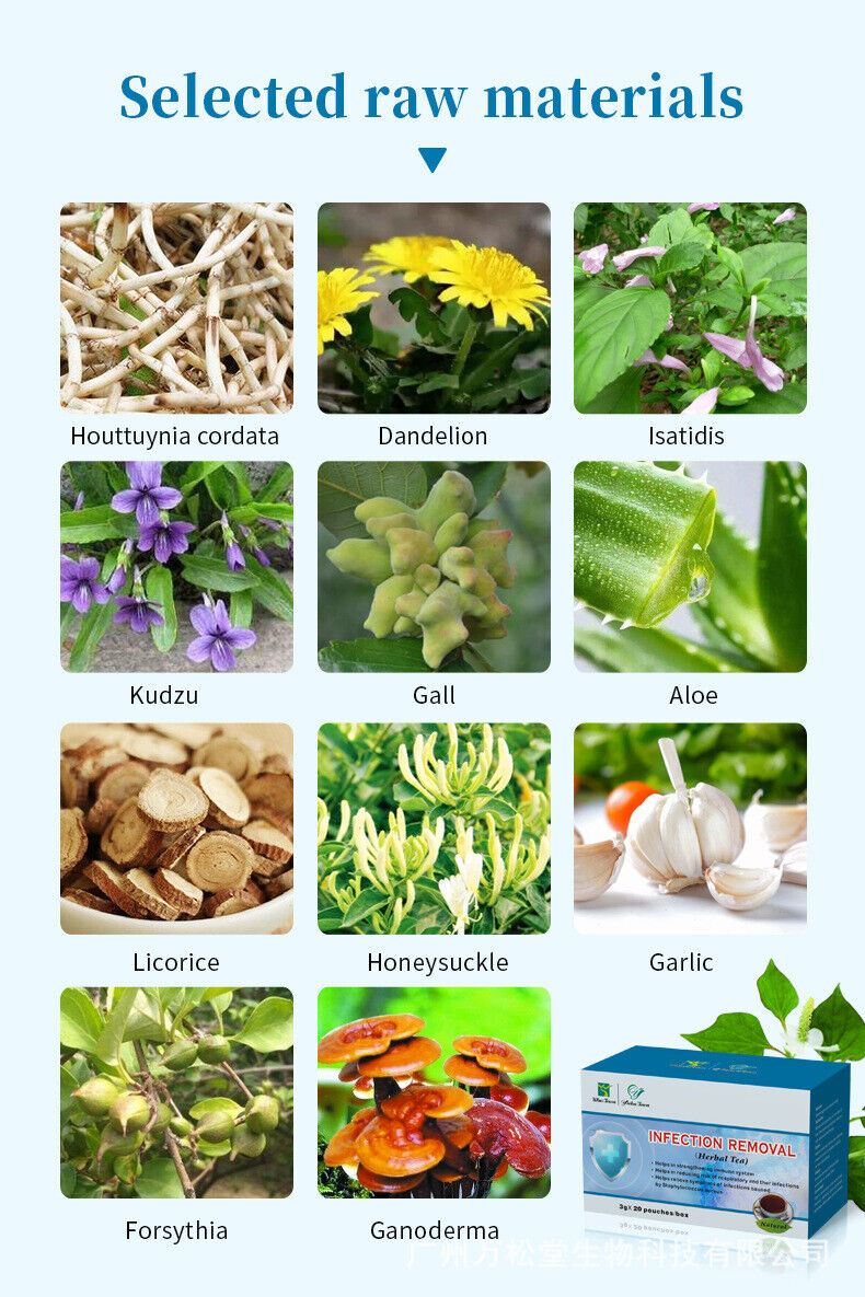 Infection Removal Tea Antiviral and Anti-inflammatory Herbal Antibacterial Tea