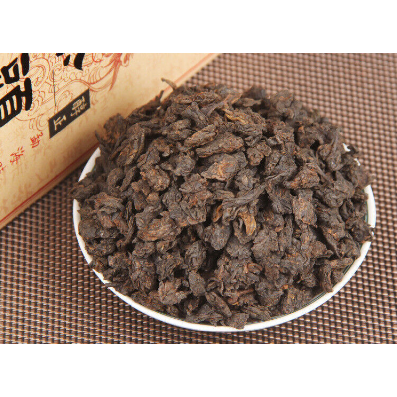 HelloYoung 800g Yunnan Puerh Tea Ripe Tea Brick Menghai Organic Ancient Tree Old Tea Head