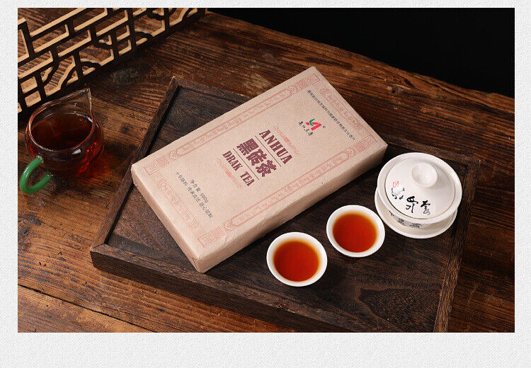 HelloYoung 1kg Hunan Anhua black tea black brick tea old original leaf black brick tea