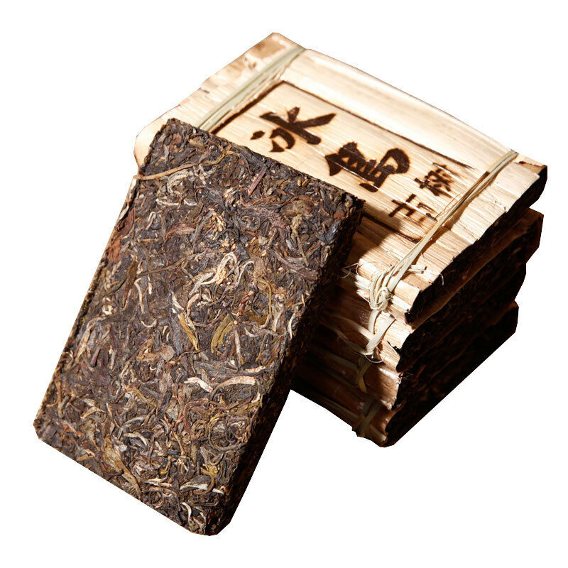 HelloYoung Spring Tea Slimming Green Tea 200g Top Pu-Erh Raw Tea Brick Bamboo Shoot Shell