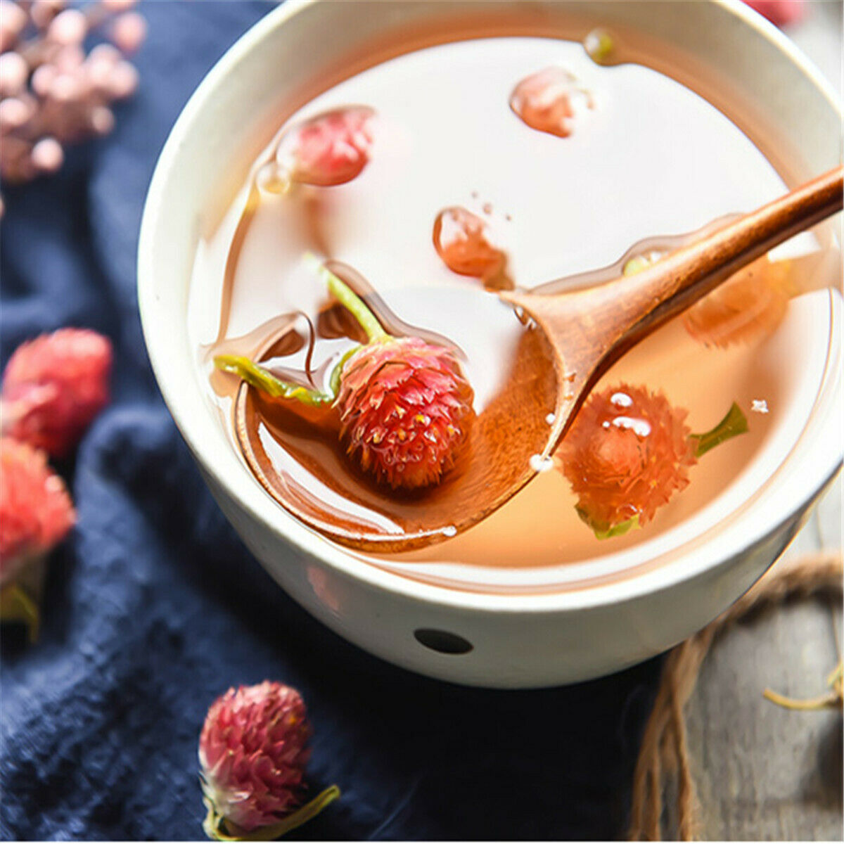 HelloYoung Herbal Tea Qian Ri Hong Flowers Tea Pure Natural Bulk of Hongqiao Plum Blossom