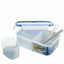 Plastic Clear Tableware Buckle LunchBox Can Microwave Oven Bento Dinnerware Nice