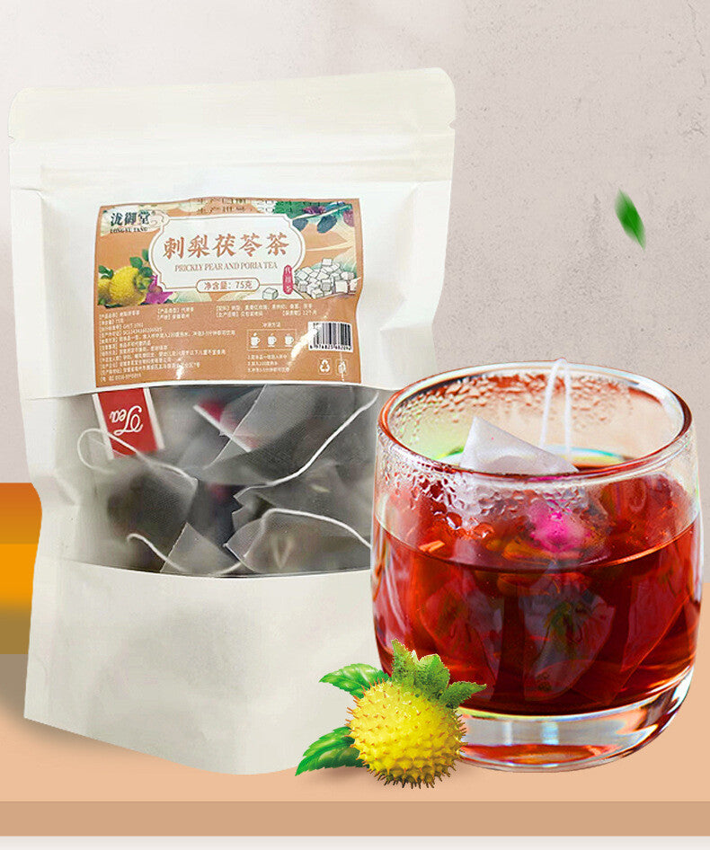 Prickly Pear Mulberry Rose Poria Black Goji Tea Combo Triangular Bags
