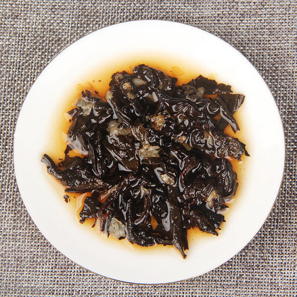 HelloYoung 100g Pu'er Ripe Tea Jasmine Ripe Tea Cake 普洱熟茶茉莉花普熟茶饼三级普洱+茉莉 陈香花香小茶饼