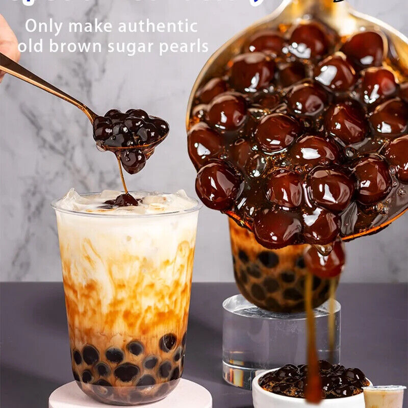 Taiwan Big Tapioca Pearls Brown Sugar Black Boba Bubble Tea 500g/1kg Main image