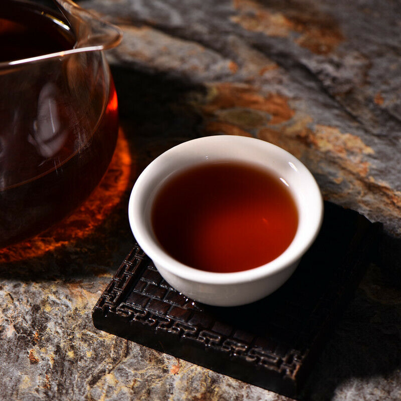 HelloYoung TeaPu'er Black Tea Slimming Healthy Drink 357g Yunnan Cooked Pu'er Tea Memorial