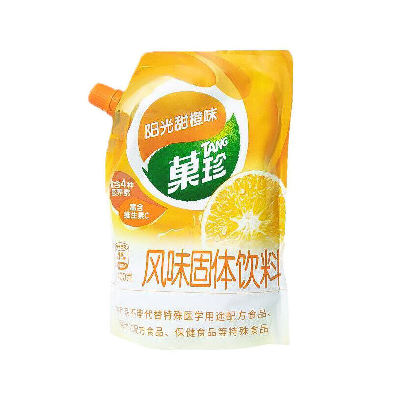 400G Guozhen Juice Fruity Powder Orange/Lemom/Grape/Peach Flavor  Solid Beverage