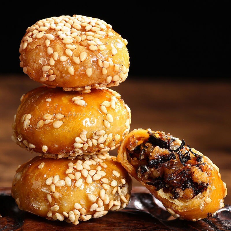 Popular Chinese Biscuit Yiwu Brown Sugar Golden Shaobing Small Pack Snack Main image