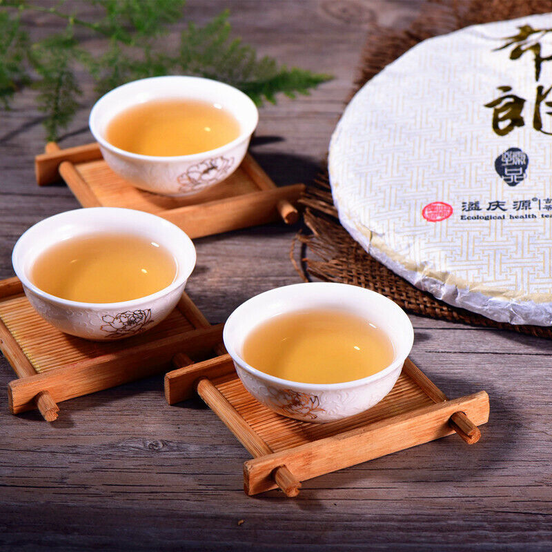 Älterer Puer Rohtee Gepresster TeeKuchen Natürlicher alter Puerh Grüner Tee 357g