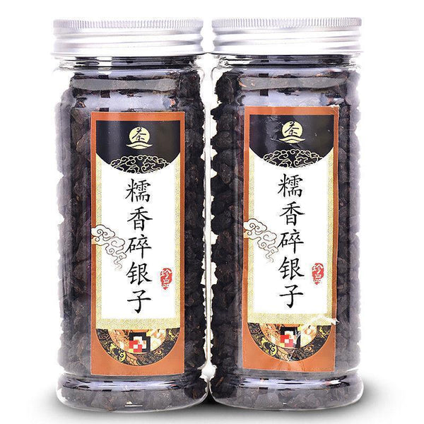 200g/can Tea Fossil Crushed Silver Cooked Tea Glutinous Rice Fragrance Pu'er Tea