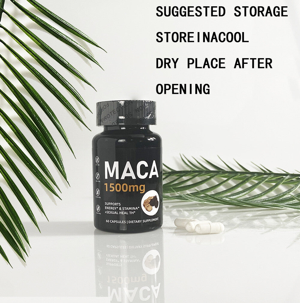 100% Natural Maca Capsules 60 Capsules Vegetarian Capsules Secondary image