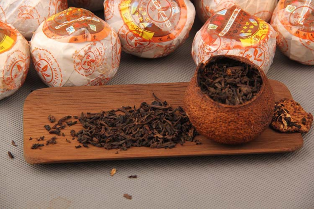 HelloYoung Pu-erh Tea Ripe Tea Citrus Pu-erh Tea Aged Orange Pu Tea Orange Pu Date Aroma