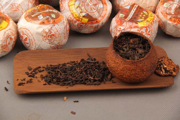 HelloYoung Pu-erh Tea Ripe Tea Citrus Pu-erh Tea Aged Orange Pu Tea Orange Pu Date Aroma
