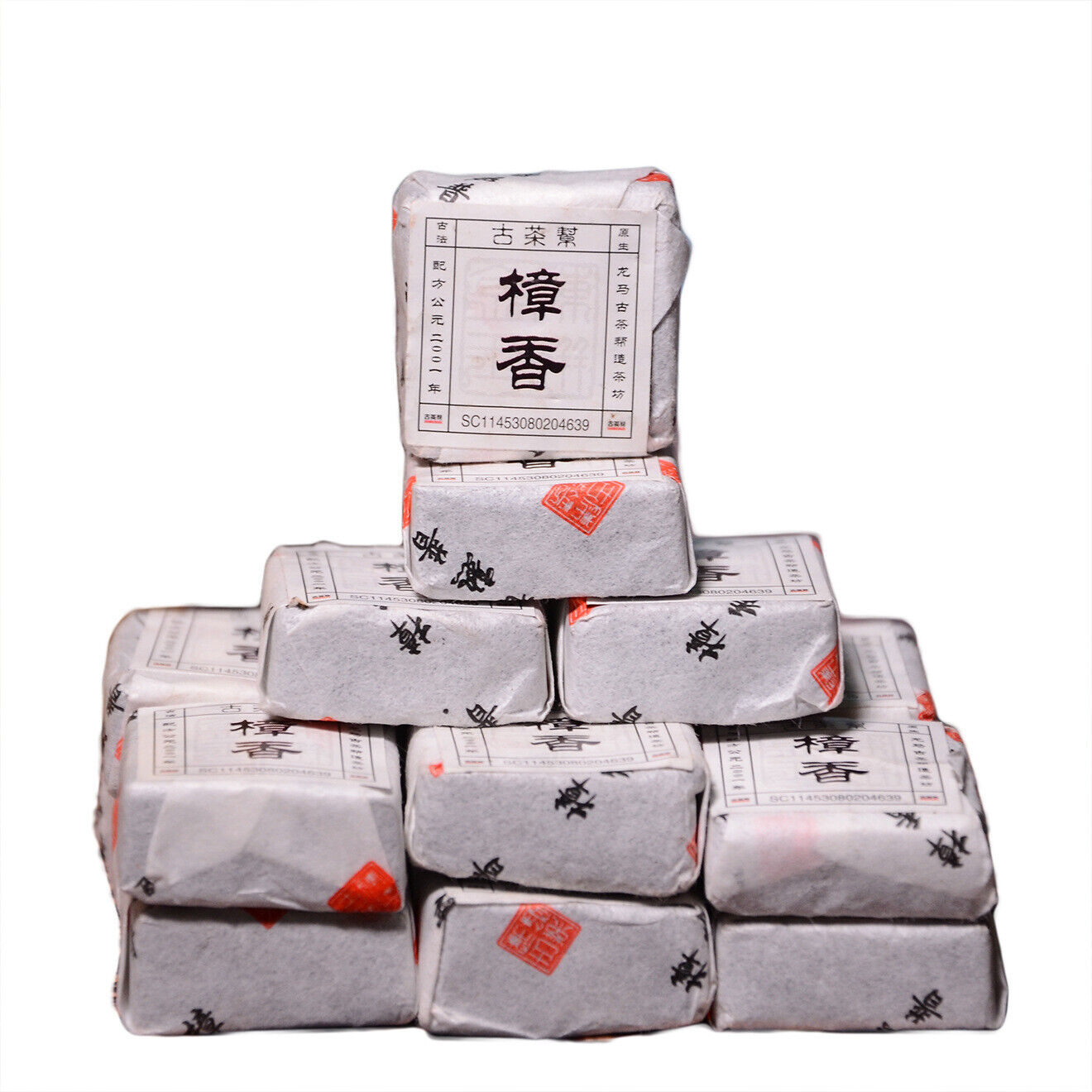 HelloYoung 500g camphor puerh ripe tea small square brick Yunnan mini small tuo Menghai tea Main image